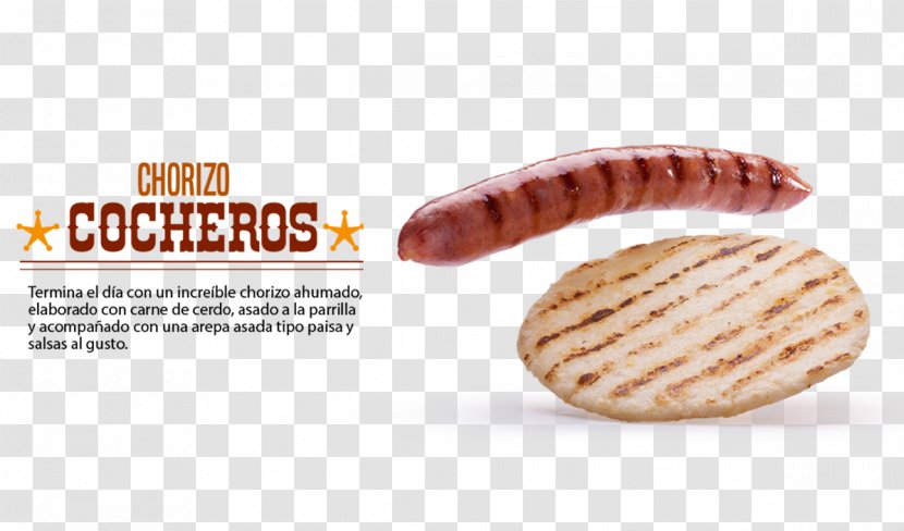 Bratwurst Pincho Arepa Snack Los Cocheros - Food - Chorizo Transparent PNG