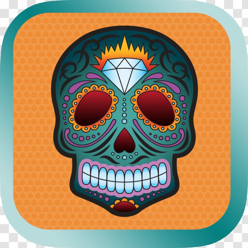 Calavera Skull Day Of The Dead Transparent PNG