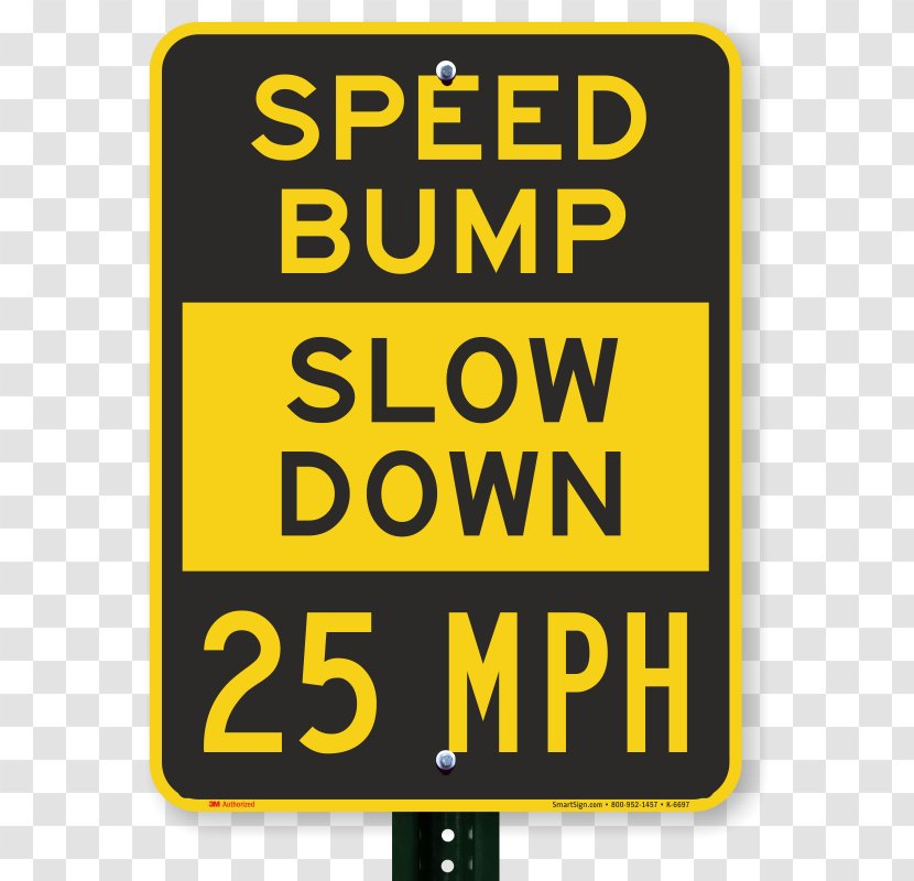 Traffic Sign Speed Bump T-shirt Miles Per Hour - Text Transparent PNG