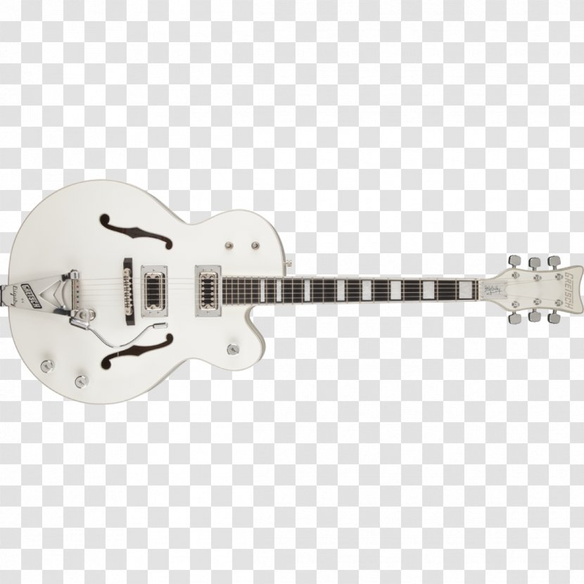 Gretsch White Falcon Electric Guitar Archtop Transparent PNG