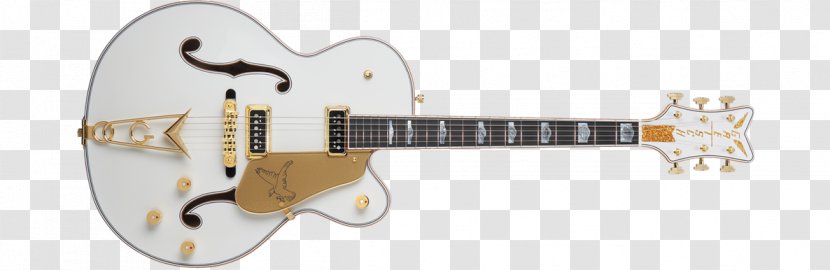Gretsch White Falcon Electric Guitar Bigsby Vibrato Tailpiece - String Instrument Transparent PNG