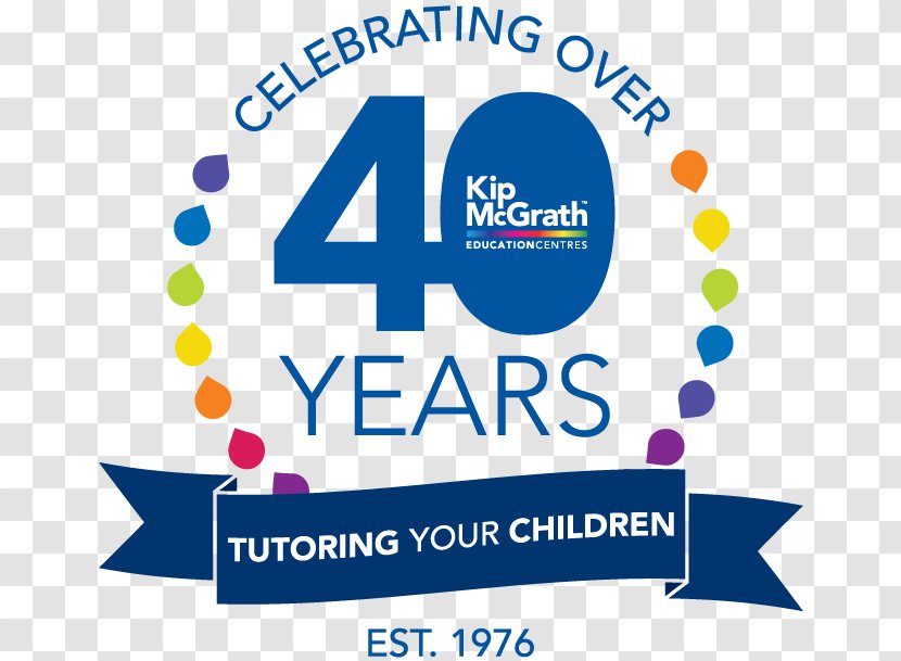 Kip Mcgrath Education Centres McGrath Burpengary Tutor Teacher - Porirua - 40 Years Transparent PNG