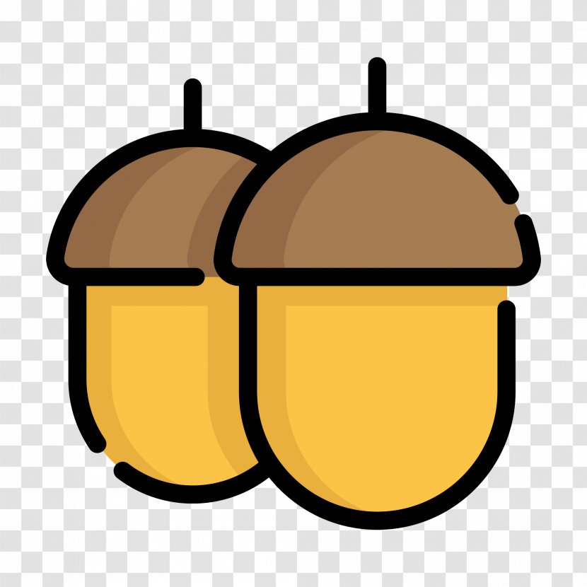 Cartoon Icon - Area - Vector Hand-painted Acorn Transparent PNG