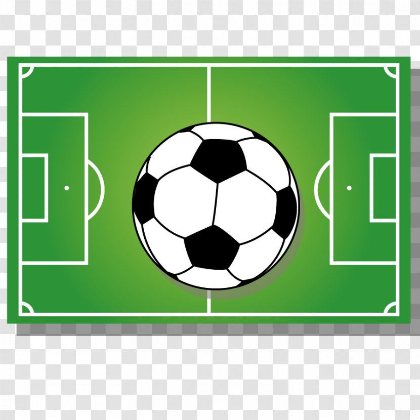 Football Pitch Athletics Field Drawing - Green - Vector Transparent PNG