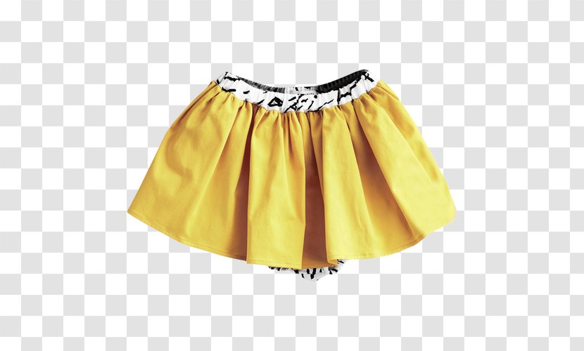 Skirt Shorts - Yellow - Boul Transparent PNG