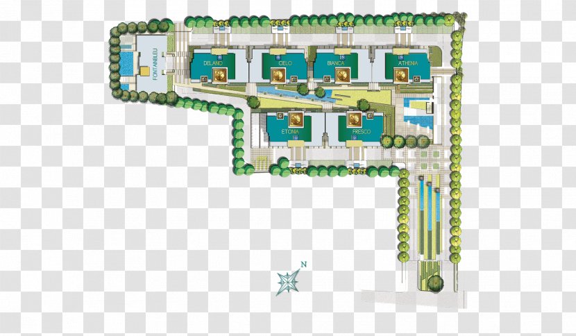 Zirakpur Chandigarh House Floor Plan Exotic Grandeur - Architecture Transparent PNG
