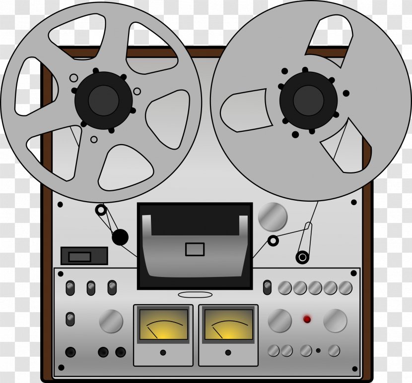 Tape Recorder Reel-to-reel Audio Recording Compact Cassette Clip Art - Watercolor Transparent PNG