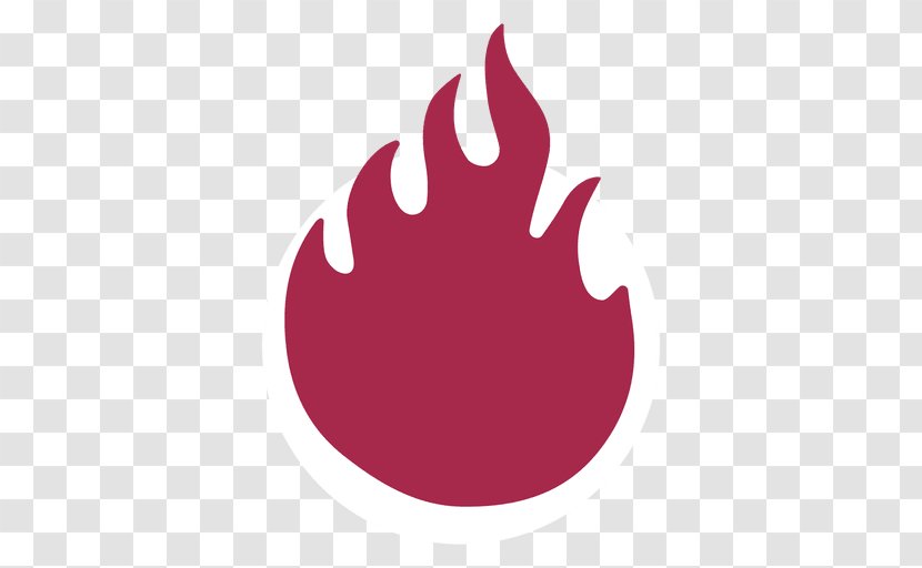 Flame Symbol Clip Art - Magenta Transparent PNG