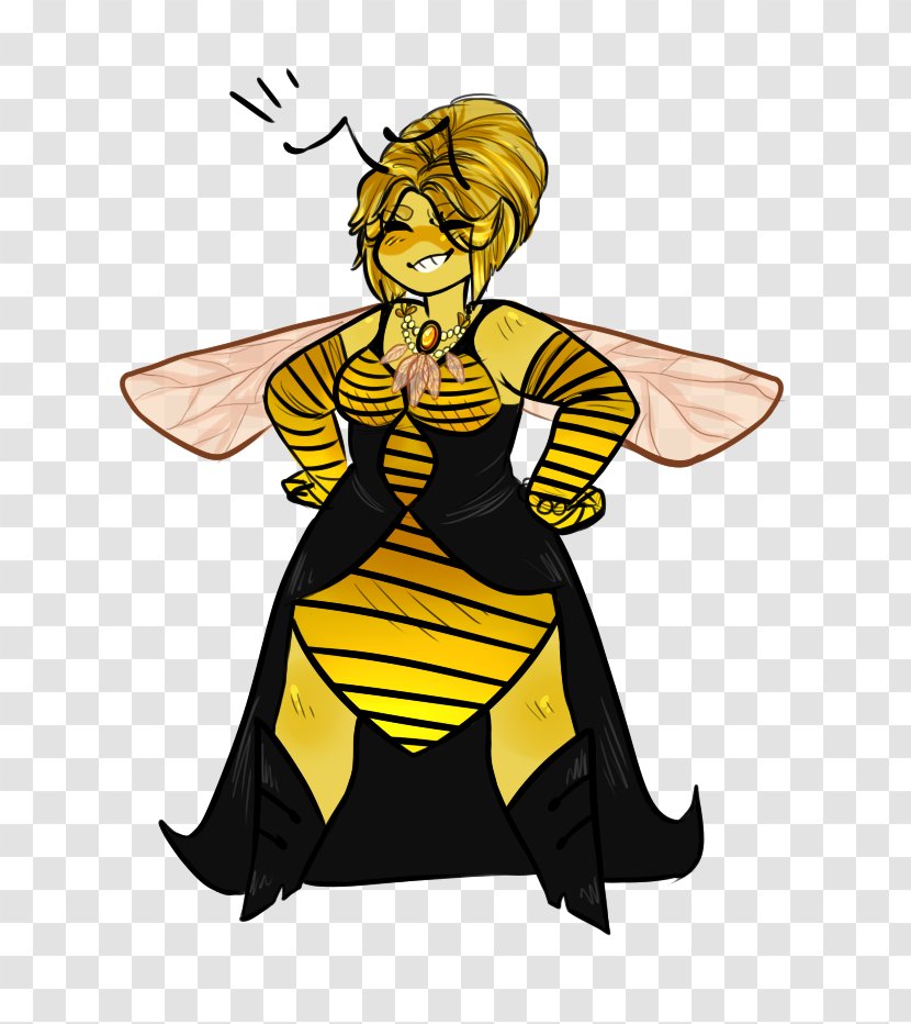 Queen Bee Insect Clip Art - Watercolor Transparent PNG