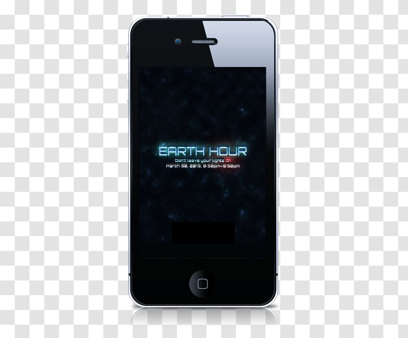 Feature Phone Smartphone Advertising - Portable Communications Device - Earth Hour Transparent PNG