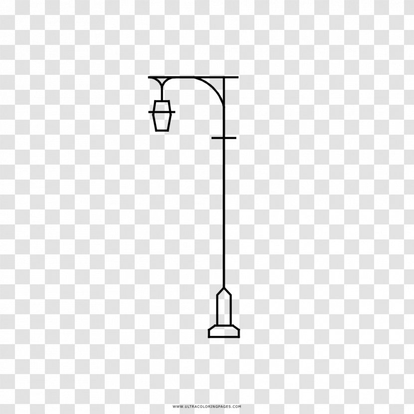 Drawing Street Light Utility Pole Coloring Book Lighting - Rectangle Transparent PNG