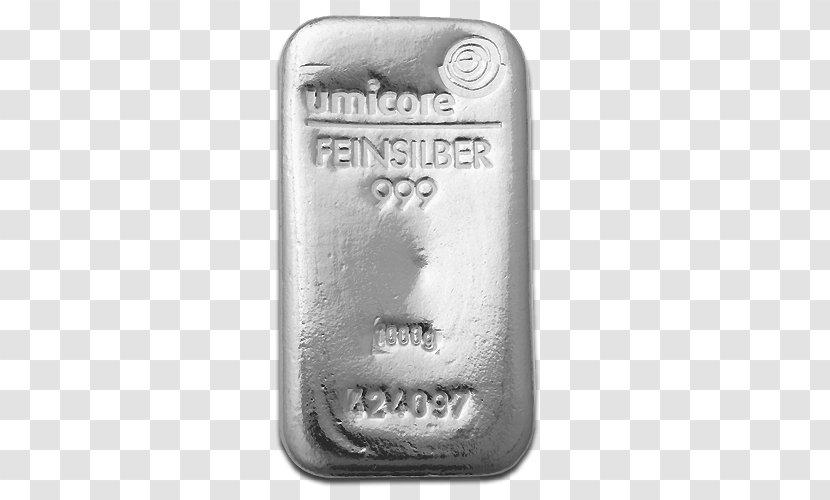 Silver Bullion Gold Bar Umicore - Hardware Transparent PNG