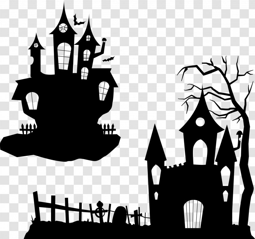 Halloween Costume Wedding Invitation Ghost Party - Wall Decal - Haunted House Transparent PNG