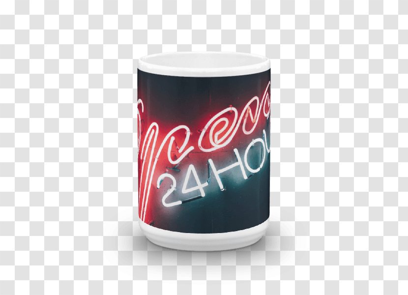 Product Mug Font - Cup - Open 24 Hours Transparent PNG