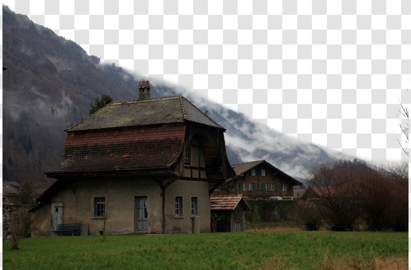 Lake Thun Jungfrau Interlaken Ost Railway Station - House - Swiss Town Of 4 Transparent PNG