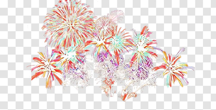 Pink Fireworks Transparent PNG