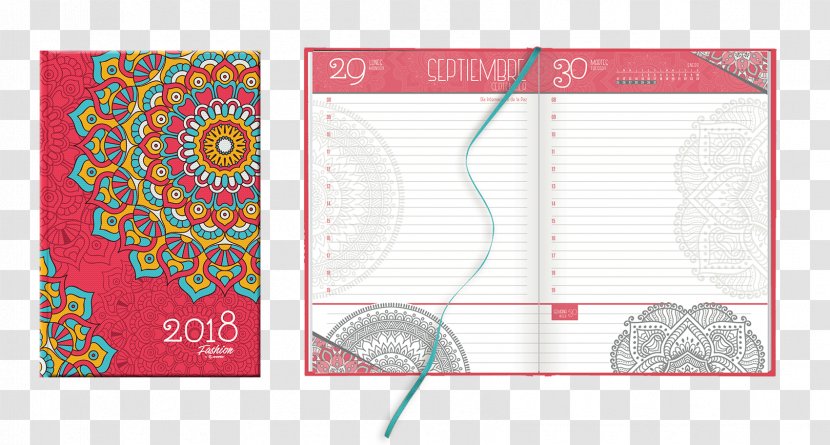 Paper Diary Notebook Mandala Agenda - Rectangle Transparent PNG