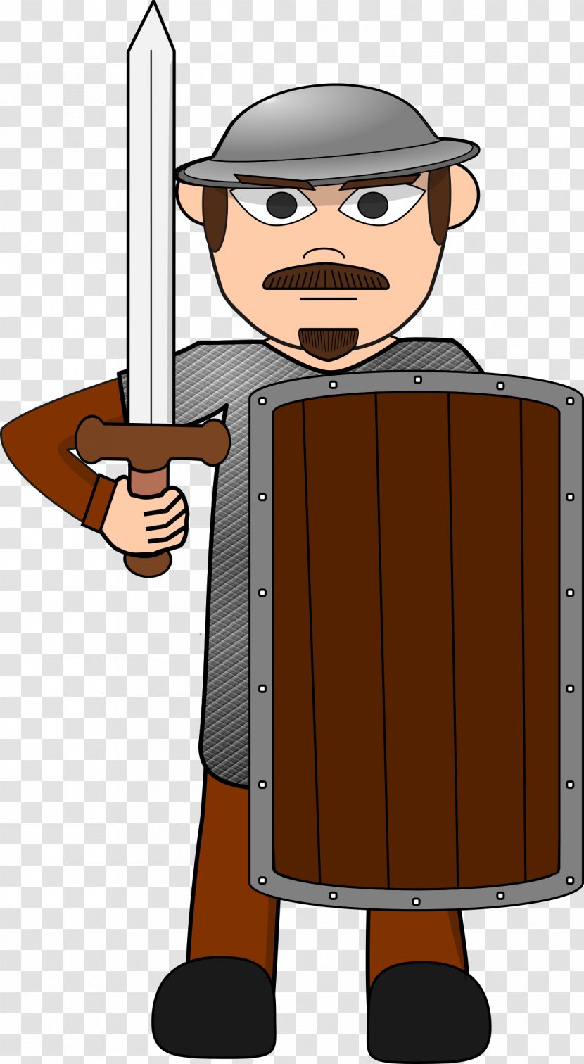 Public Domain Cartoon Clip Art - Royal Guard - Shield Transparent PNG