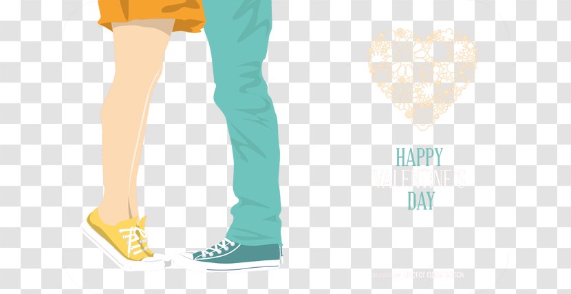 Shoe Brand Yellow - Silhouette - Valentine's Day Couple Transparent PNG