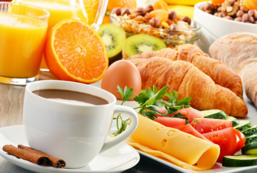 Coffee Orange Juice Breakfast Croissant - Food - Сroissant Transparent PNG