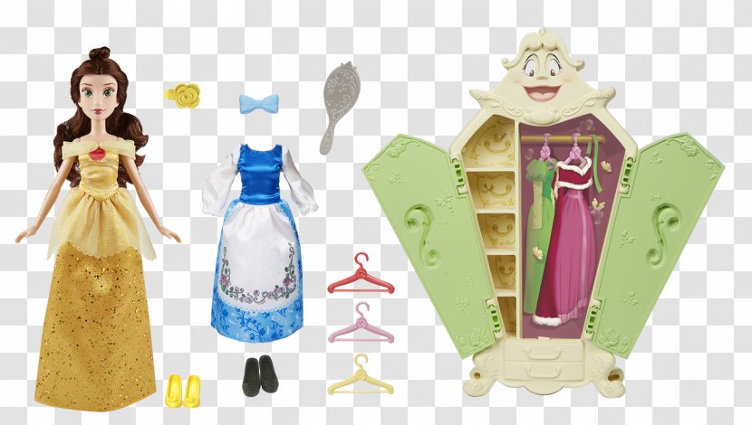 Belle Ariel Doll Disney Princess Toy - Dress Hanger Transparent PNG