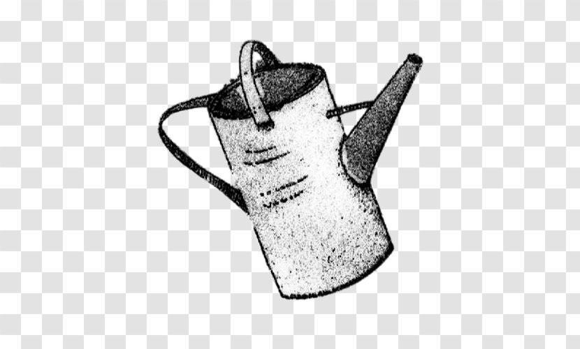 Cooking Food Garden Black And White - Monochrome - Watering Can Transparent PNG