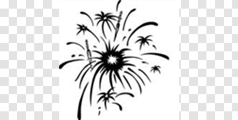 Fireworks Clip Art - Monochrome - K'nex Cliparts Transparent PNG