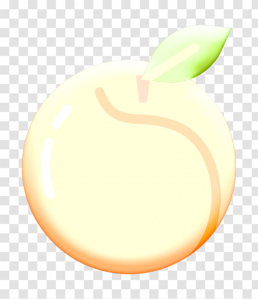 Gastronomy Set Icon Peach Icon Fruit Icon Transparent PNG