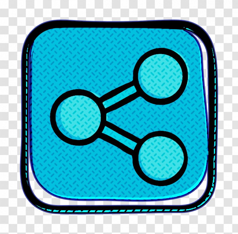 Connection Icon Media Network - Social - Teal Turquoise Transparent PNG