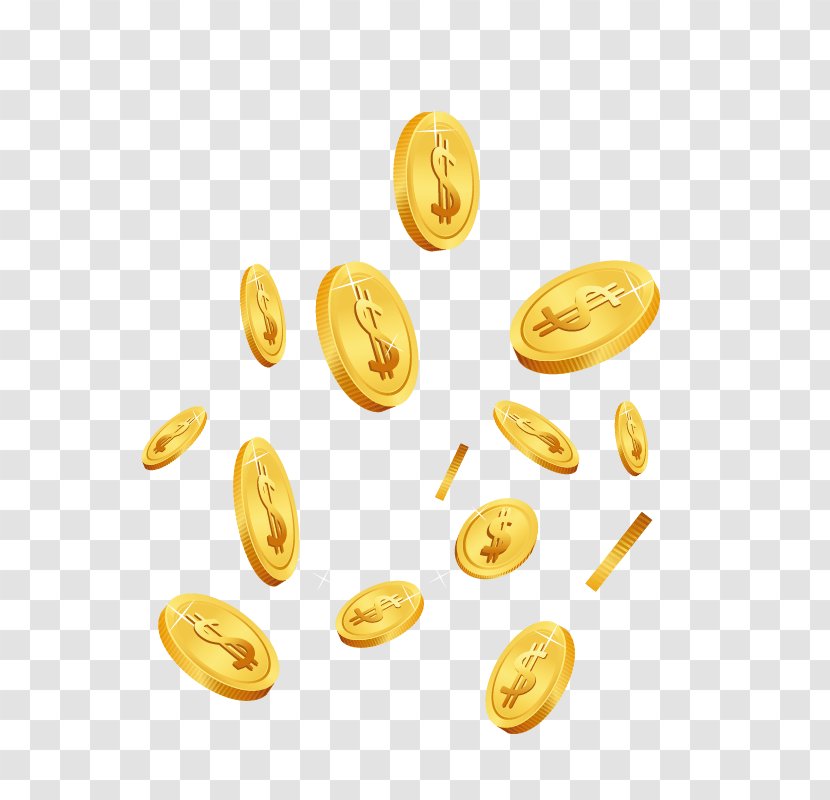 Gold Coin Clip Art Dollar - Istock - Adrift Vector Transparent PNG