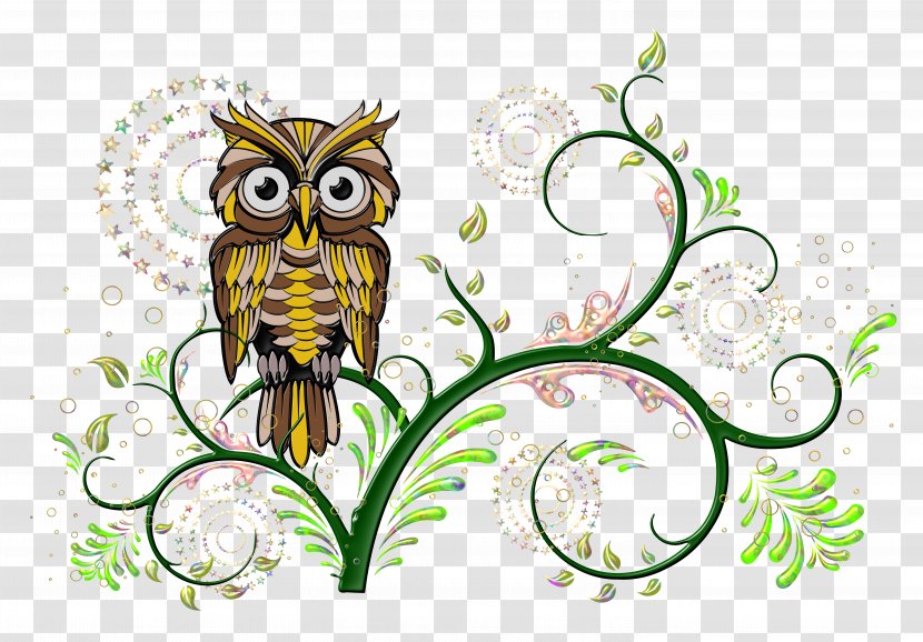Owl Follaje Clip Art - Organism Transparent PNG