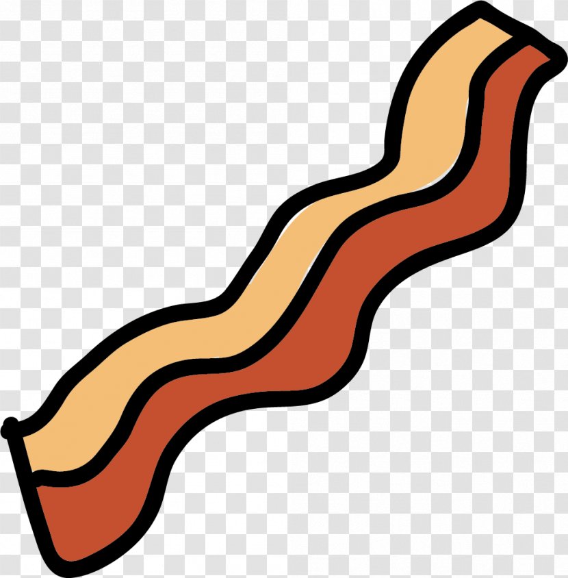 Bacon Meat Barbecue Clip Art - Roll - Brown Transparent PNG