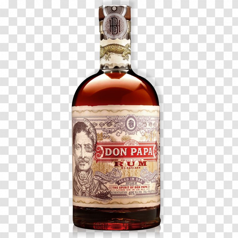 Don Papa Rum Liquor Light Gin - Dessert Wine - Pepper Aniseed Transparent PNG