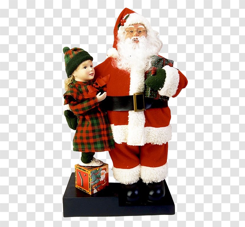 Santa Claus Christmas Ornament Figurine Transparent PNG