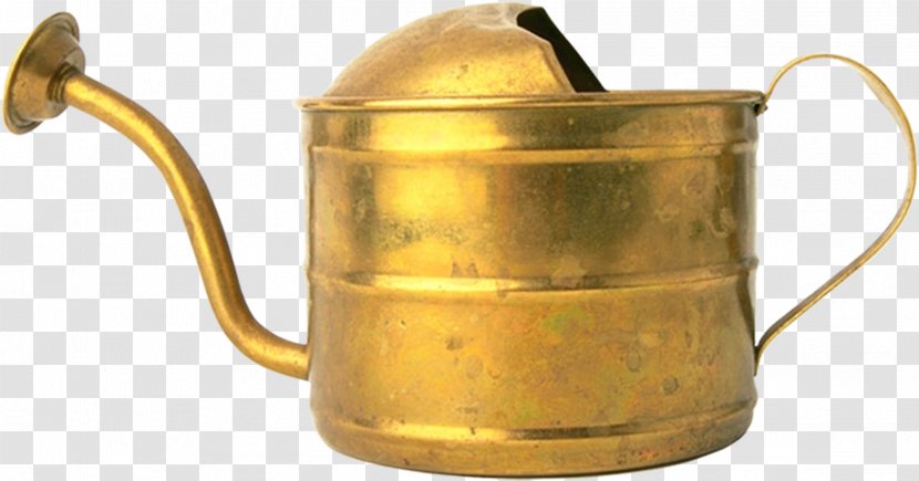 01504 Material Kettle - Brass - Watering Can Transparent PNG