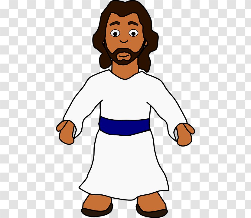 Jesus Background - Cartoon - Playing Sports Gesture Transparent PNG