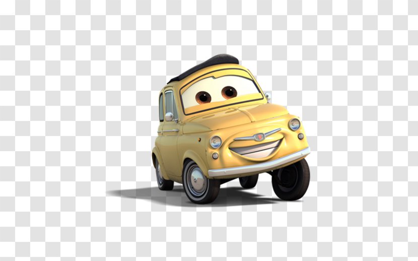 Mater Sally Carrera Lightning McQueen Cars - Yellow - Car Transparent PNG