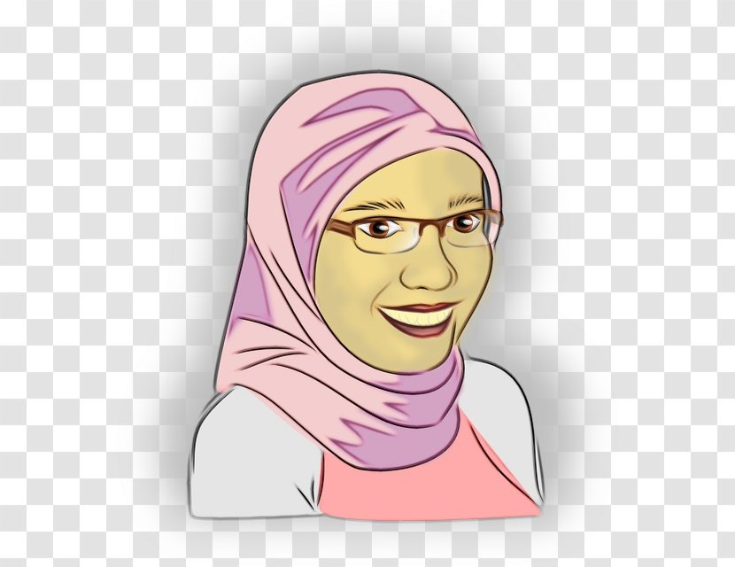 Clip Art Illustration Hijab Ear Woman - Forehead - Chin Transparent PNG