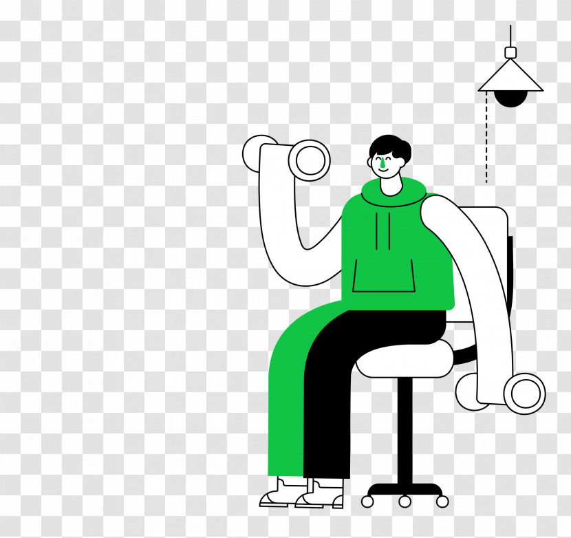 Cartoon Logo Diagram Green Sitting Transparent PNG