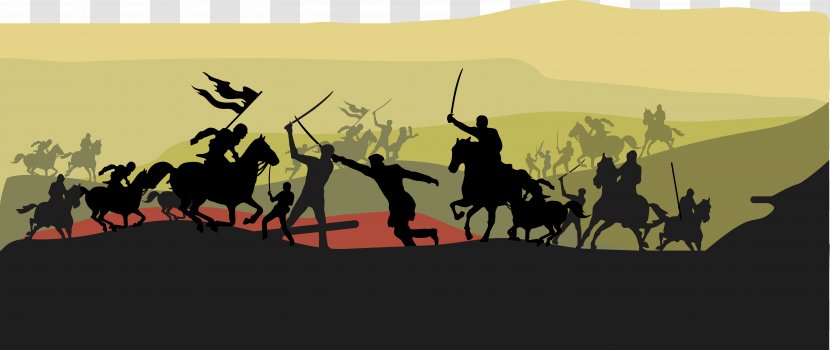 Soldier Silhouette Illustration - Army - Soldiers Duel Transparent PNG
