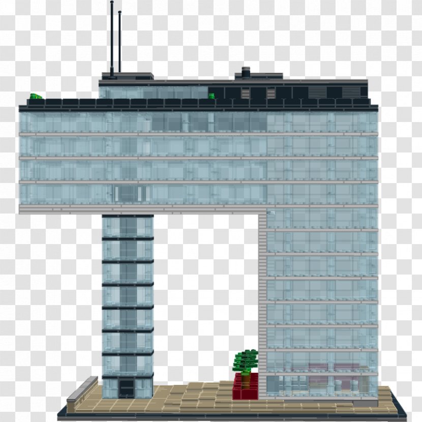 Regus - Cologne Kranhaus 1 - Cologne, House Facade Lego IdeasCologne Germany Transparent PNG