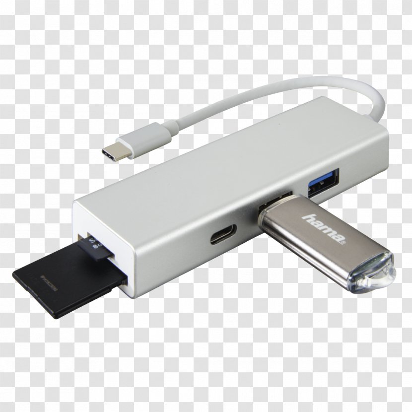 Product Design Electronics Ethernet Hub - Card Reader Transparent PNG