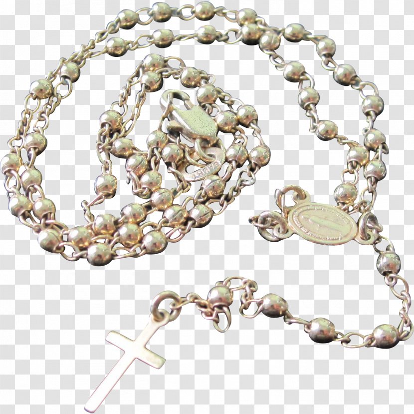 Rosary Gold Crucifix Miraculous Medal Bead Transparent PNG