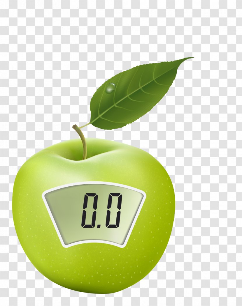 Apple - Weighing Scale - Counter Vector Transparent PNG