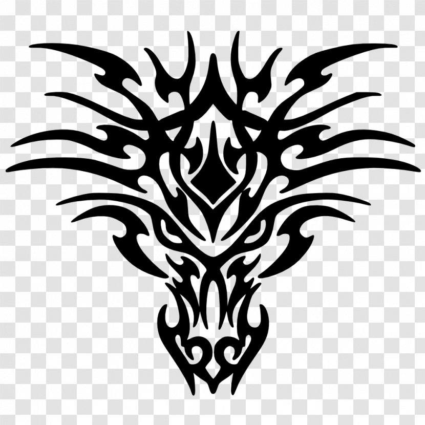 White Dragon Black And Drawing Clip Art - Cliparts Transparent PNG