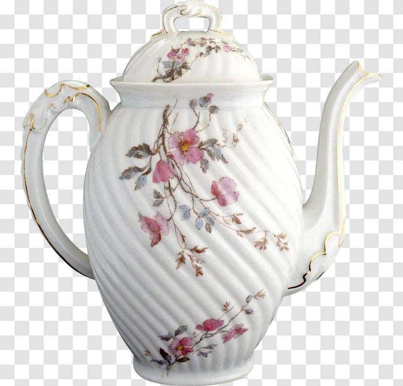 Jug Porcelain Coffee Demitasse Teapot - Antique Transparent PNG