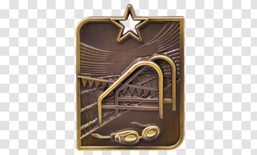 Medal Commemorative Plaque Trophy Ribbon Swimming - Metal Transparent PNG