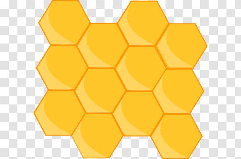 Beehive Honeycomb Clip Art - Area - Bee Transparent PNG