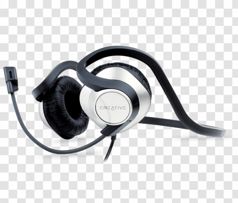 Headphones Creative Labs Microphone Headset Audio - Equipment - Advertising Transparent PNG