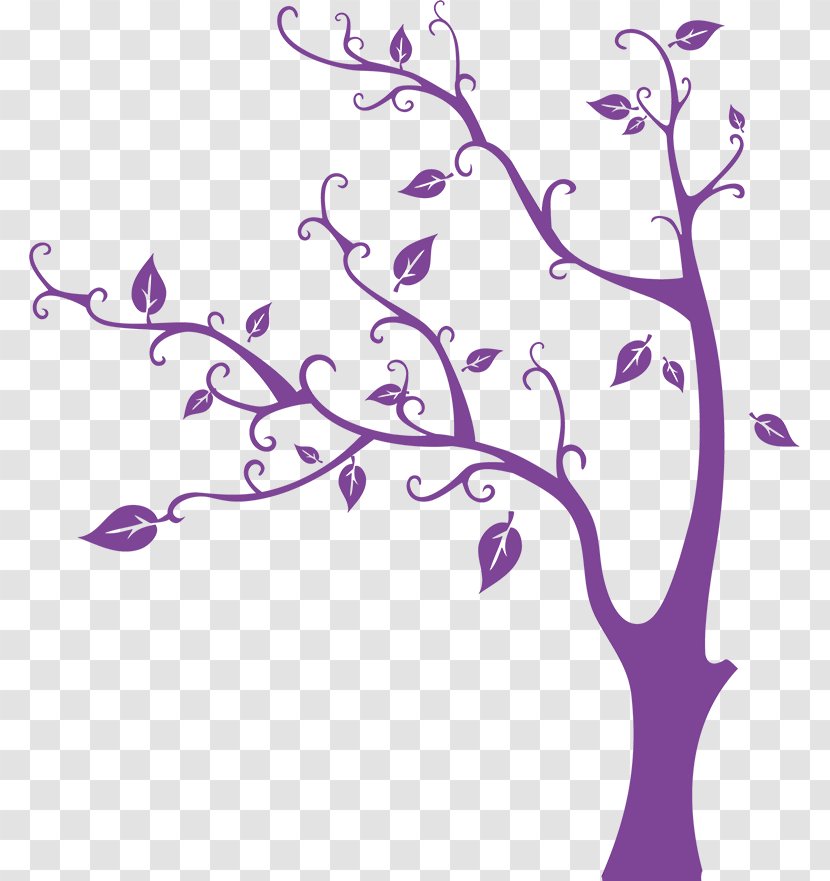 Wall Decal Sticker House Polyvinyl Chloride - Purple - Tree Transparent PNG